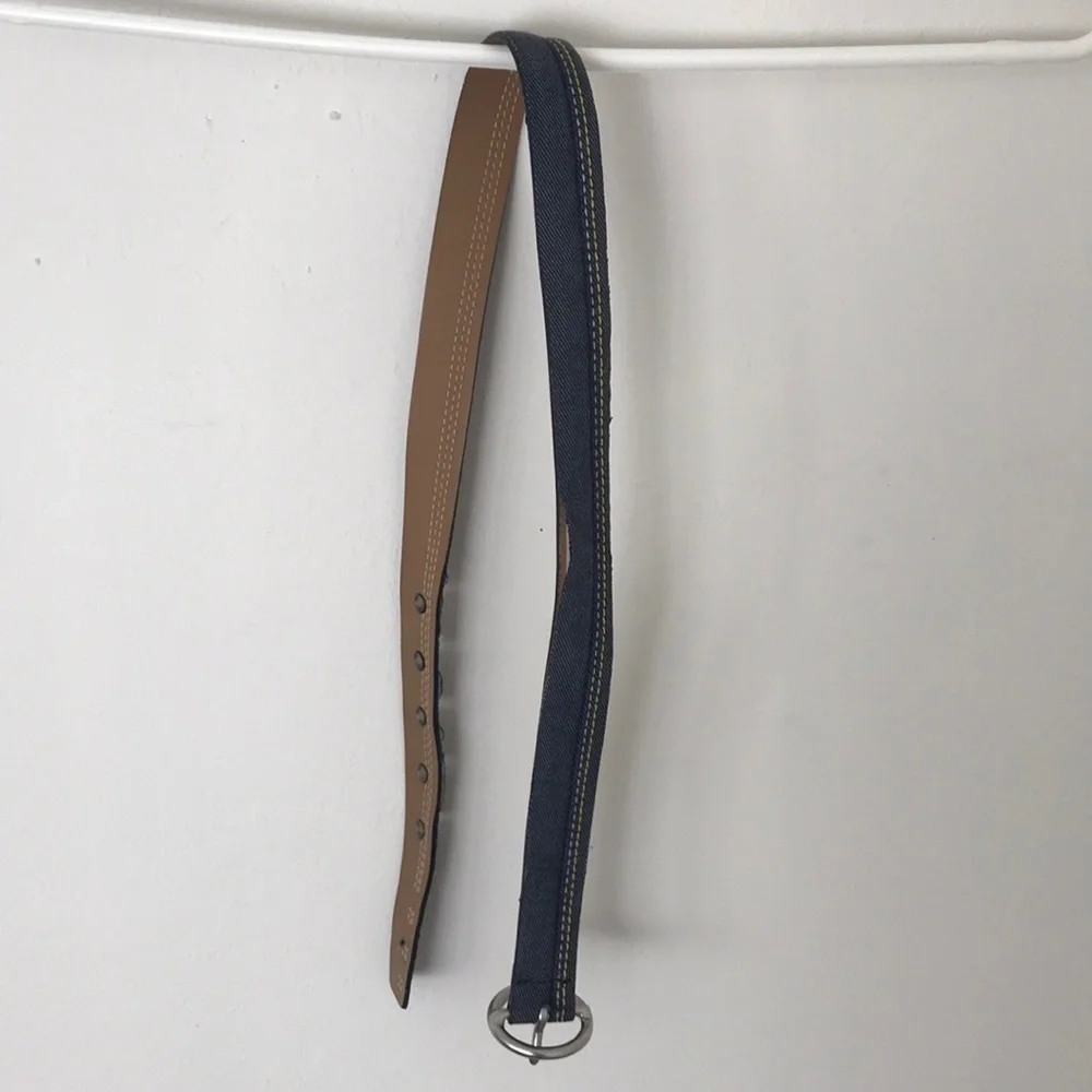 Girl's Denim Belt with Flower Detail Design